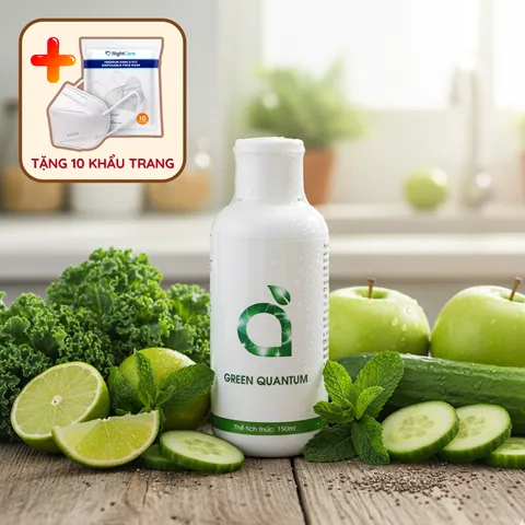 Green Quantum Nước Uống Cô Đặc 150ml Chính Hãng - Nước Diệp Lục Cô Đặc Dễ Pha, Vị Bạc Hà Thanh Mát 817048