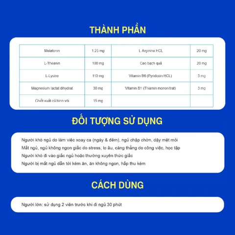 [Hộp 60v] Viên Mex ANNGUNGON Happy Health Tâm Dược Hỗ Trợ Ăn Ngủ Ngon, Giảm Mệt Mỏi