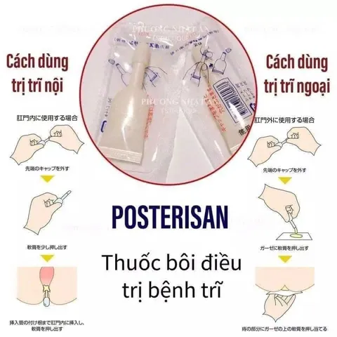 Combo 10 Tuýp Kem Bôi Trĩ Posterisan Forte 2g - Hỗ Trợ Giảm Sưng Đau Trĩ Ngoại, Phục Hồi Tình Trạng Hậu Môn 817109