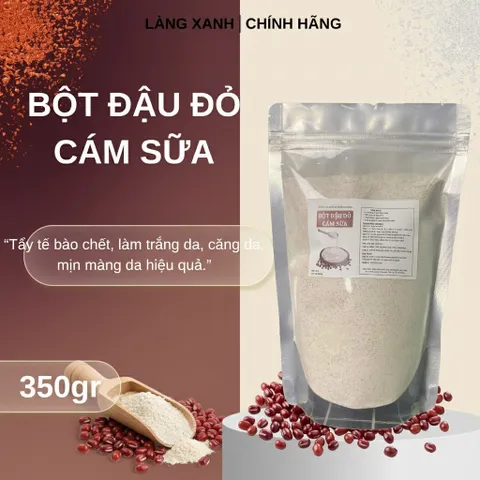 Bột Đậu Đỏ Cám Sữa Nguyên Chất 350g - Mặt Nạ Đắp Mặt và Body Giúp Dưỡng Da Tự Nhiên