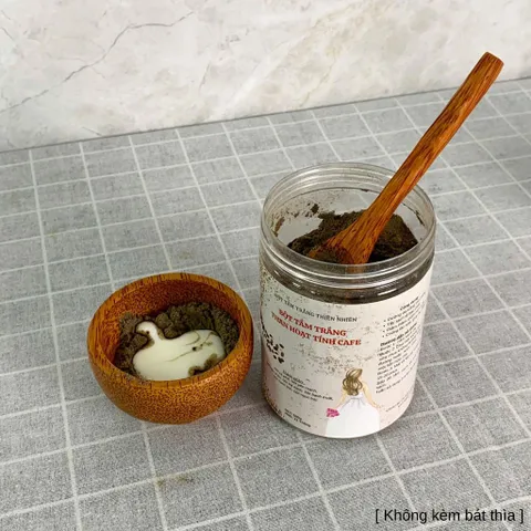 Bột Tắm Trắng Than Hoạt Tính Cafe Nhà Làm Hũ 500g