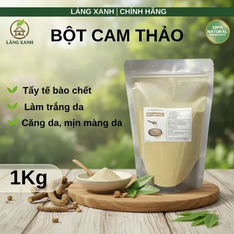 Bột Cam Thảo Nguyên Chất 500g - Mặt Nạ Đắp Mặt và Body Giúp Dưỡng Da Tự Nhiên