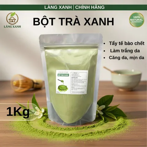 Bột Trà Xanh Nguyên Chất 500g - Mặt Nạ Đắp Mặt và Body Giúp Dưỡng Da Tự Nhiên