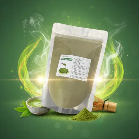 Bột Trà Xanh Nguyên Chất 500g - Mặt Nạ Đắp Mặt và Body Giúp Dưỡng Da Tự Nhiên