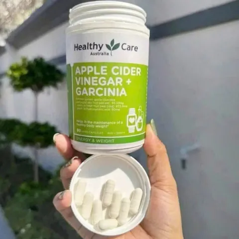 Viên uống Healthy Care Apple Cider Vinegar + Garcinia |90 viên| Hỗ trợ kiểm soát cân nặng/Giảm mỡ thừa & Thúc đẩy chuyển hóa năng lượng [S/P nội địa Úc không tem]
