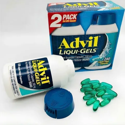 Advil® Liqui•Gels 200 mg |120/240 viên| Giảm đau nhanh/Kháng viêm & Hạ sốt [SP Chuẩn Mỹ không tem]