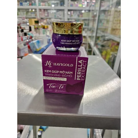 Kem giúp mờ nám tàn nhang đồi mồi tía tô havigold 10g
