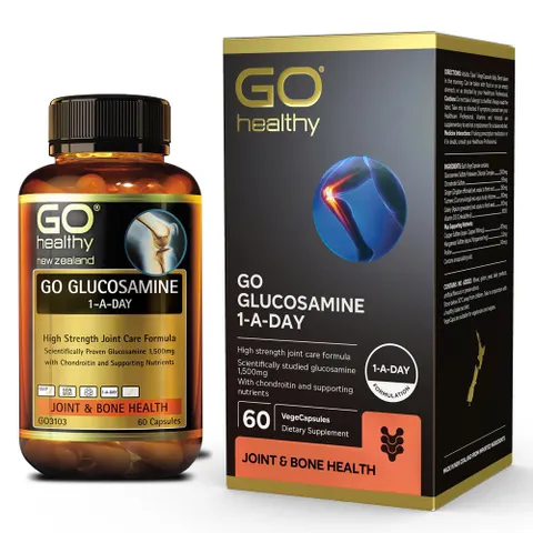 Viên Uống Bổ Khớp Go Glucosamine 1500mg 60 Viên - Hỗ Trợ Khớp Chắc Khỏe, Giảm Thoái Hóa, Tăng Dịch Khớp