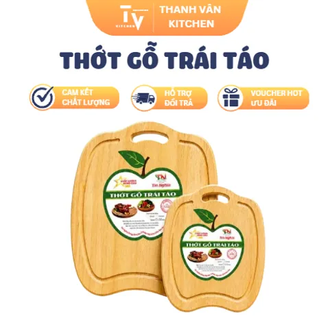 Thớt Gỗ Trái Táo (TV1689)