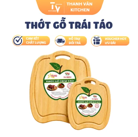 Thớt Gỗ Trái Táo (TV1689)