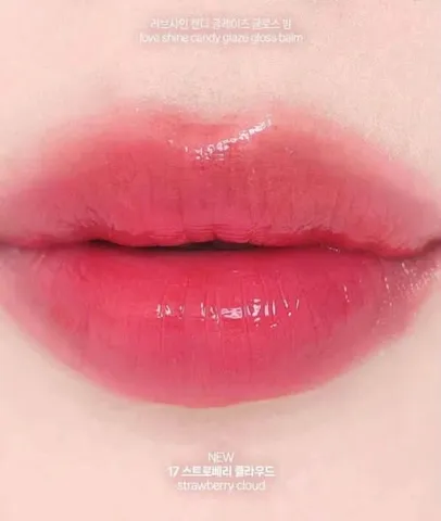 Son YSL Candy Glaze 17 Strawberry Cloud dưỡng môi căng mọng fullbox ?️ Giá tốt bao rẻ