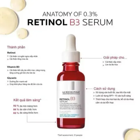 Serum La Roche-Posay Retinol B3 30ml Giảm Nhăn Sáng Da Chính Hãng Pháp