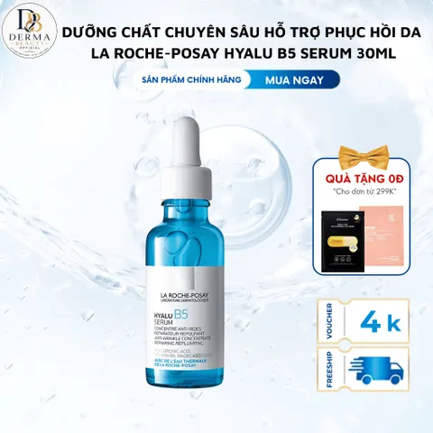 [HÀNG CHÍNH HÃNG] Dưỡng chất chuyên sâu hỗ trợ tạo da, da căng mướt La Roche-Posay Hyalu B5 serum 30ml