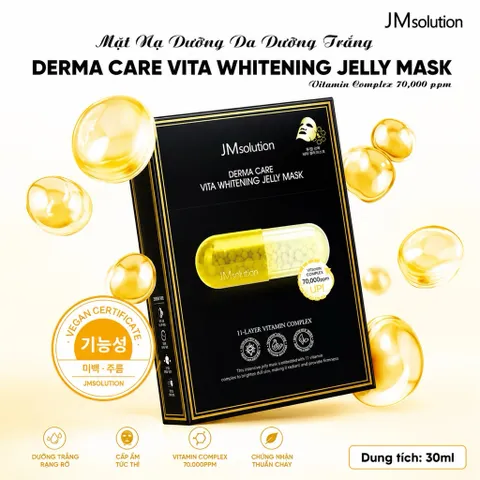 01 Miếng Mặt Nạ JMsolution Derma Care Vita Whitening Jelly Mask 30ml