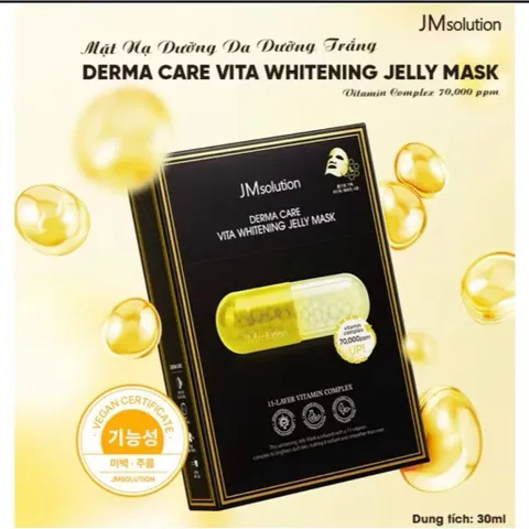 01 Miếng Mặt Nạ JMsolution Derma Care Vita Whitening Jelly Mask 30ml