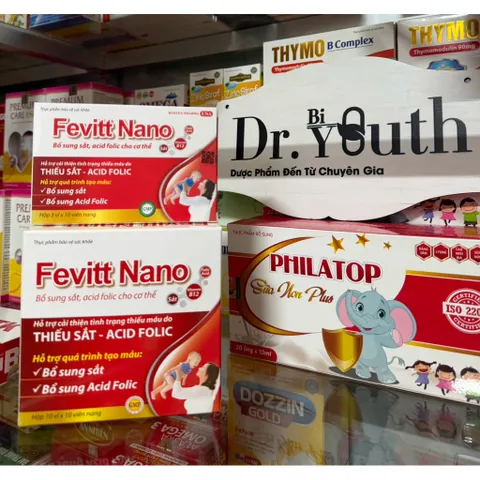Viên Sắt Fevitt Nano Bổ Sung Sắt Dễ Hấp Thu,Chống Thiếu Máu,Xanh Xao,Cải Thiện Chức Năng Tuần Hoàn,Kinh Nguyệt Phụ Nữ