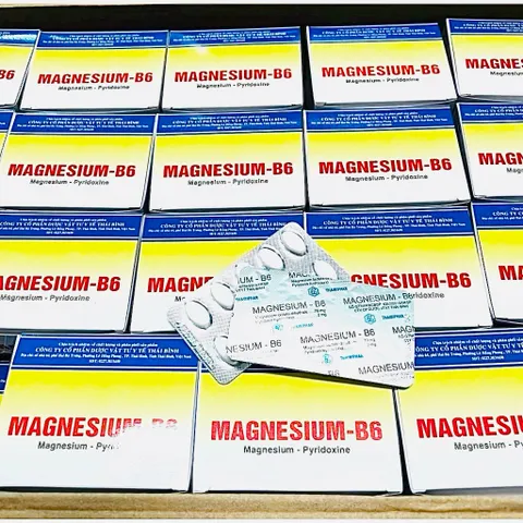 Viên uống Magnesium B6 Thái Bình-Bổ sung Magie và Vitamin B6 giúp giảm căng thẳng, đau thần kinh cơ (Hộp 100 viên)