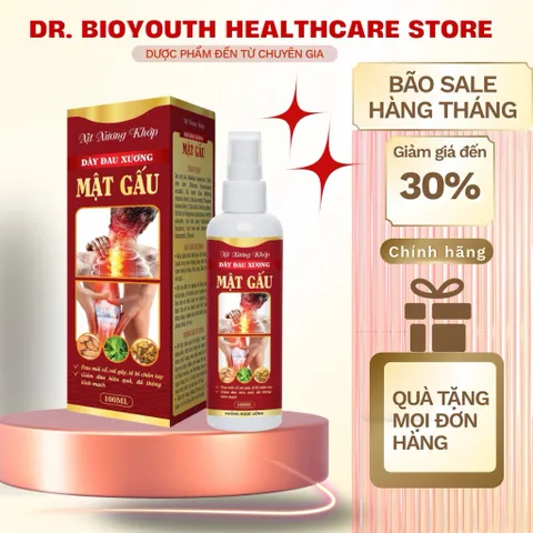 Xịt xương khớp MẬT GẤU (Chai 100ml) Giúp giảm đau mỏi cổ, vai gáy, tê bì chân tay, giảm đau hiệu quả, đả thông kinh mạch 817358