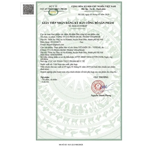 Viên Vitamin 3B Viphar Bổ sung vitamin tổng hợp,tăng đề kháng,dinh dưỡng bồi bổ sức khỏe,thể chất- Hộp 100 viên
