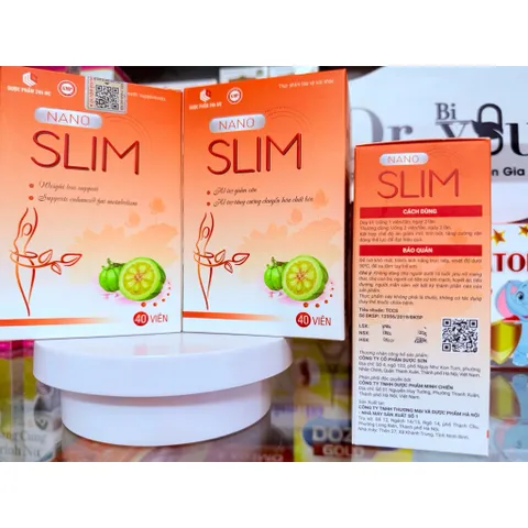 Viên Giảm Cân siêu tốc NANO SLIM Hỗ trợ giảm cân, tạo dáng, giữ dáng, chuyển hóa chất béo dư thừa,  giúp dáng thon ngọn