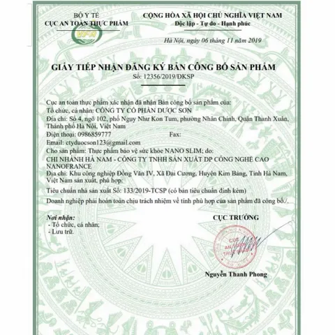 Viên Giảm Cân siêu tốc NANO SLIM Hỗ trợ giảm cân, tạo dáng, giữ dáng, chuyển hóa chất béo dư thừa,  giúp dáng thon ngọn