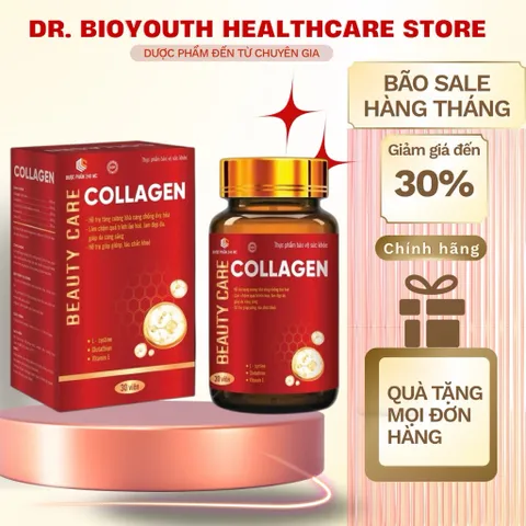 Viên uống đẹp da BEAUTY CARE COLLAGEN - Hỗ trợ Tăng Cường Chống Oxy Hoá, Làm đẹp da căng mịn - H30V