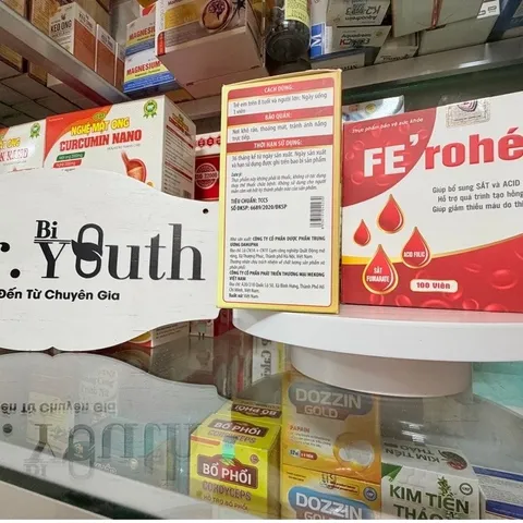 Viên uống Fe' Rohéma bổ sung sắt và axit folic, giảm thiếu máu do thiếu sắt, hỗ trợ quá trình tạo máu, suy dinh dưỡng
