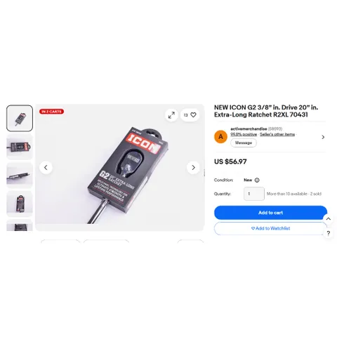 [THANH LÝ LỖ] Cần siết bánh cóc ICON G2 3/8