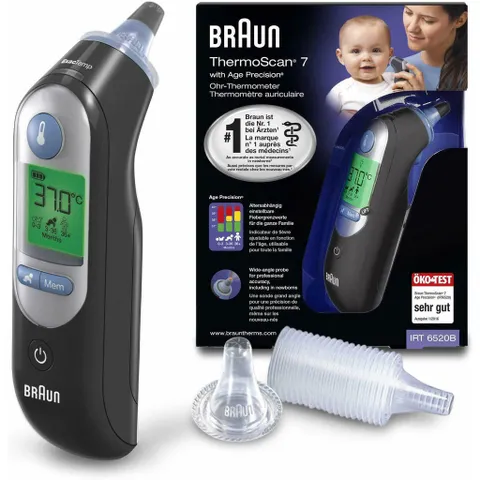Máy Đo Thân Nhiệt Braun ThermoScan 7 IRT6520, Chính Hãng