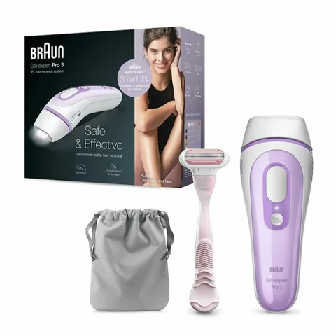Máy Triệt Lông Cao Cấp Braun Silk Expert Pro 3 - Chính Hãng, Bảo Hành 22 Tháng