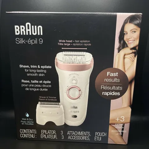 Máy Nhổ Lông BRAUN SILK-ÉPIL 9-9720, Cạo Lông, Triệt Lông Toàn Thân | MADE IN GERMANY