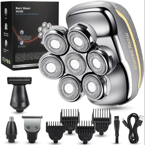 Máy Cạo Trọc Cao Cấp Đa Năng Men's Shaver RQ 7900 | Cạo Trọc, Cắt Tóc, Cạo Râu, Tỉa Lông Mũi Men's Shaver RQ 7900 7D...