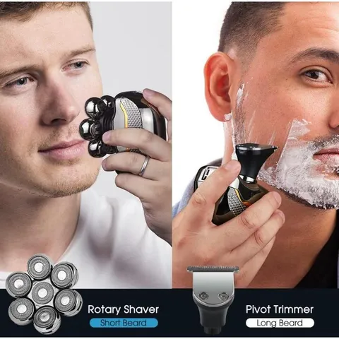 Máy Cạo Trọc Cao Cấp Đa Năng Men's Shaver RQ 7900 | Cạo Trọc, Cắt Tóc, Cạo Râu, Tỉa Lông Mũi Men's Shaver RQ 7900 7D...