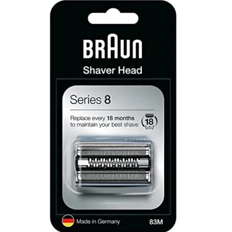 Đầu, Lưỡi Máy Cạo Râu Braun Series 8 - Màng Lưỡi Thay Thế Braun 83M, Chính Hãng