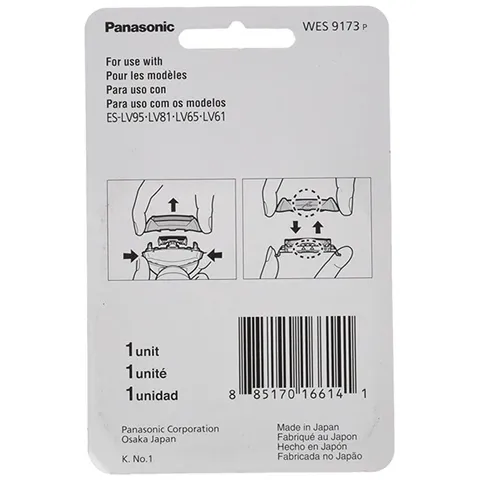 Bộ lưỡi dao thay thế máy cạo râu Panasonic WES9173P, Tương thích với ARC5 5-Blade, ES-LV97-K, ES-LV67-K, ES-LV95-S, ES-L 817458
