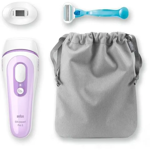 Máy Triệt Lông Cao Cấp Braun Silk Expert Pro 3 Màu Tím | Made In Germany
