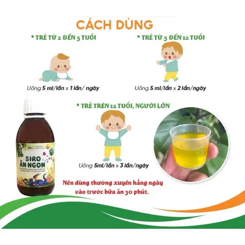 Siro Ăn Ngon 60ml Giúp Trẻ Ngon Miệng, Tăng Cường Hấp Thu Dinh Dưỡng-DK Pharma