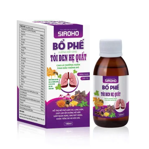 Siro Cao lỏng thảo mộc Đông Trùng Bổ Phổi hỗ trợ giảm ho, đờm, rát họng, khàn tiếng Chai 100ml