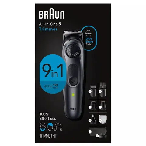 Tông Đơ Cắt Tóc, Cạo Râu, Lông Toàn Thân Braun 9 In 1