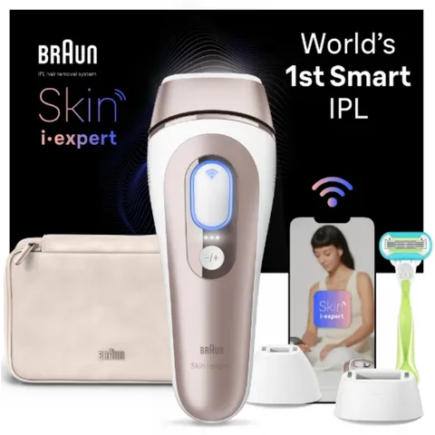 Máy Triệt Lông Laser Cao Cấp 4 Đầu Braun IPL 7, Model: Braun Skin i-Expert  PL7243, PL5267, PL5257, Chính Hãng