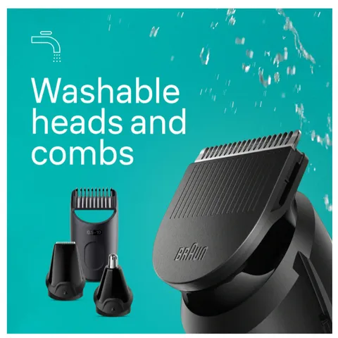 Tông Đơ Cắt Tóc Đa Năng Braun 8 in 1 All-in-One, Cạo, Tỉa Râu, Tỉa, Cắt Lông Mũi...