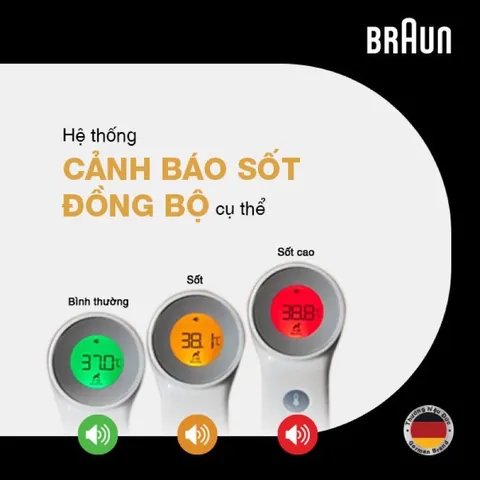 Nhiệt kế đo Trán Braun | Hàng chính hãng