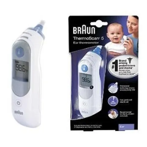 Nhiệt kế đo tai Braun ThermoScan 5 IRT 6500 | Từ USA