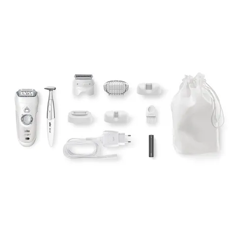Máy Nhổ, Tẩy Lông Bikini Braun Silk-épil 7, Model: SE7-441,  561, 521 body & face wet & dry, Chính Hãng