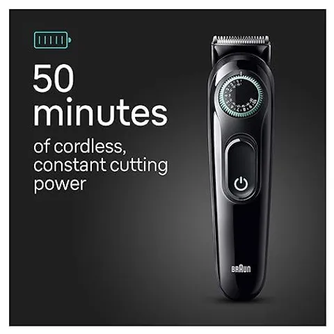 Tông đơ cắt tóc, đa năng có trức năng điều khiển độ sâu của lưỡi, Braun all-in-one 3 trimmer 5-in-1