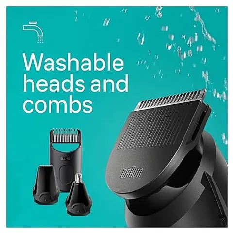 Tông đơ cắt tóc, đa năng có trức năng điều khiển độ sâu của lưỡi, Braun all-in-one 3 trimmer 5-in-1
