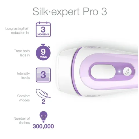 Máy Triệt Lông Vĩnh Viễn Cao Cấp Braun Silk-Expert Pro 3, Chính Hãng | Nhập Từ Mỹ