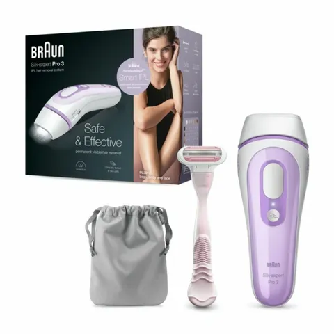 Máy Triệt Lông Vĩnh Viễn Cao Cấp Braun Silk-Expert Pro 3, Chính Hãng | Nhập Từ Mỹ