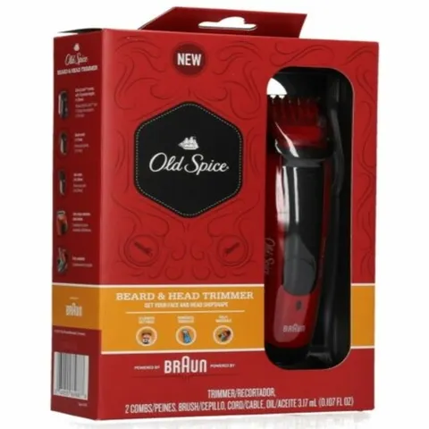 Tông đơ cắt tóc Braun Old Spice Beard & Head Trimmer | Chính Hãng | Bảo Hành 2 Năm