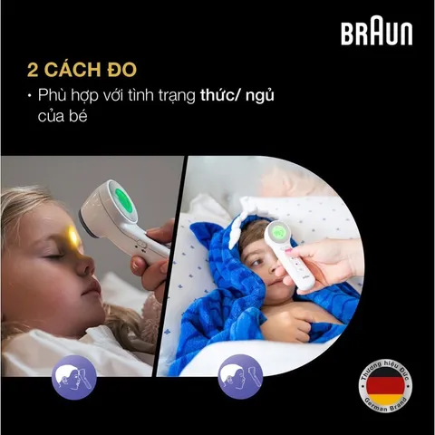 NHIỆT KẾ ĐIỆN TỬ, HỒNG NGOẠI ĐO TRÁN BRAUN BNT400, BNT300 | CHÍNH HÃNG